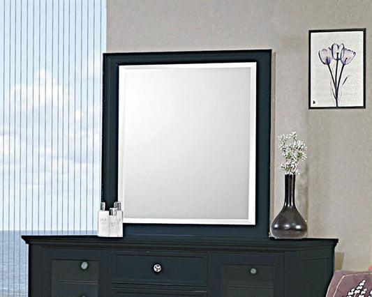 Sandy Beach Black Dresser Mirror - ATL FURNITURE