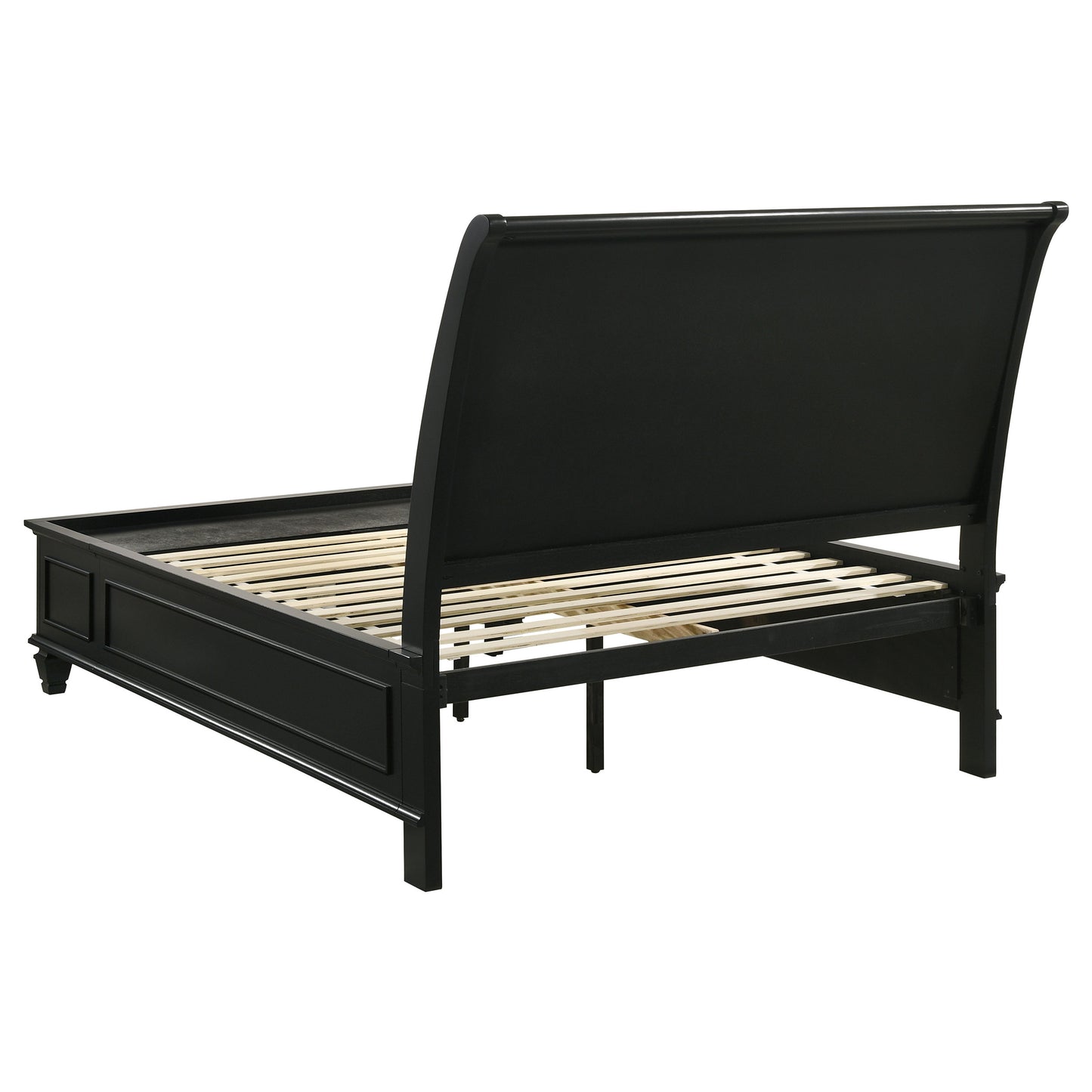 Sandy Beach Eastern King Storage Sleigh Bed Black