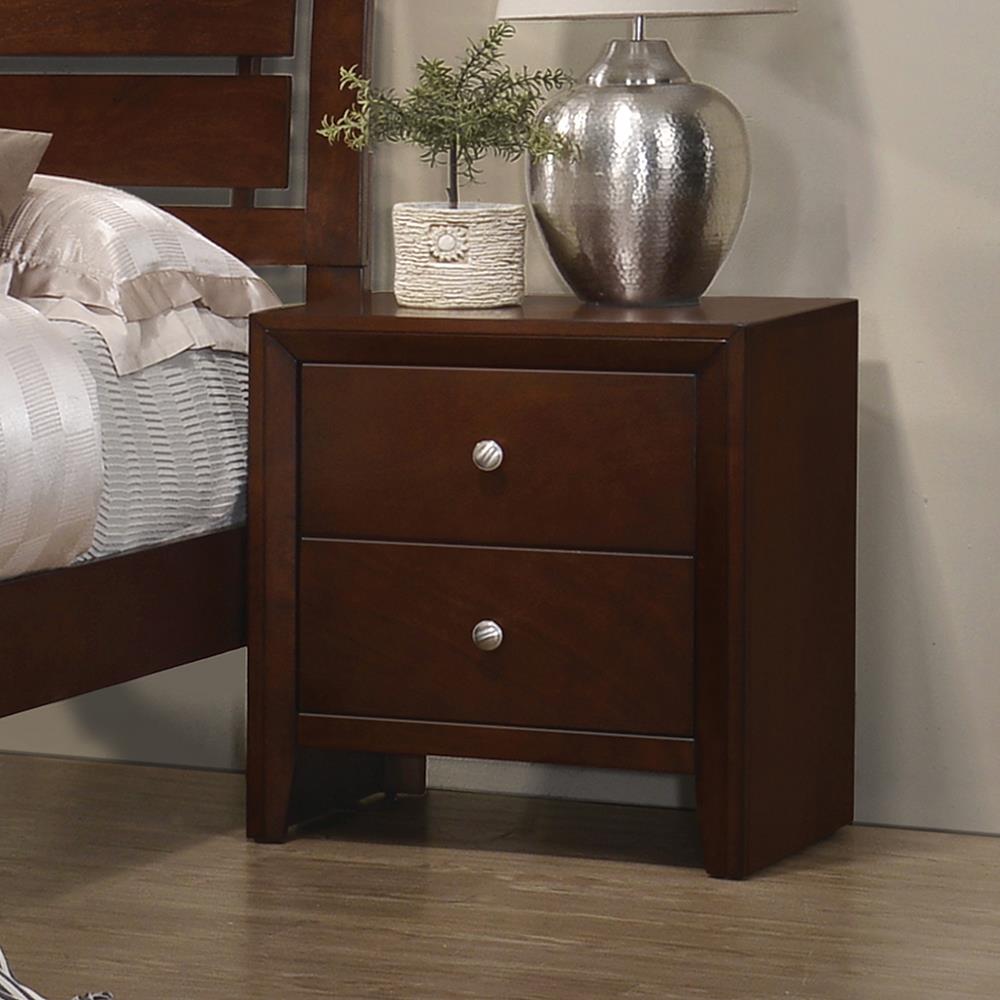 Serenity Rich Merlot Nightstand - ATL FURNITURE