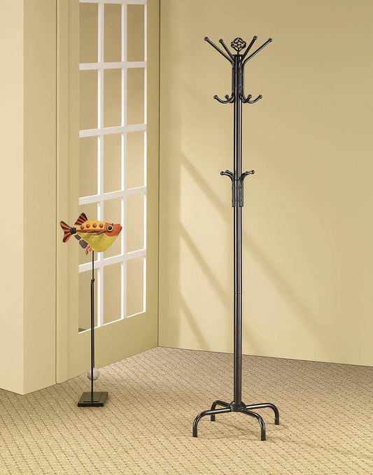 G2019 Contemporary Stain Black Coat Rack - ATL FURNITURE