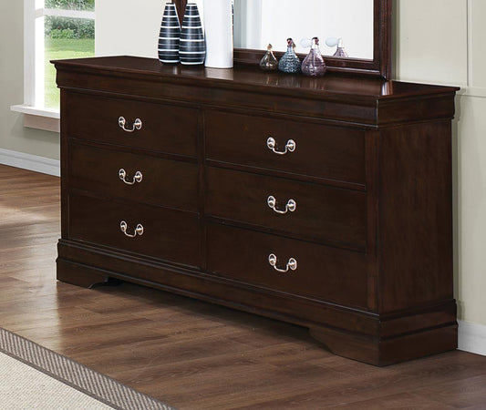 Louis Philippe Six-Drawer Dresser - ATL FURNITURE