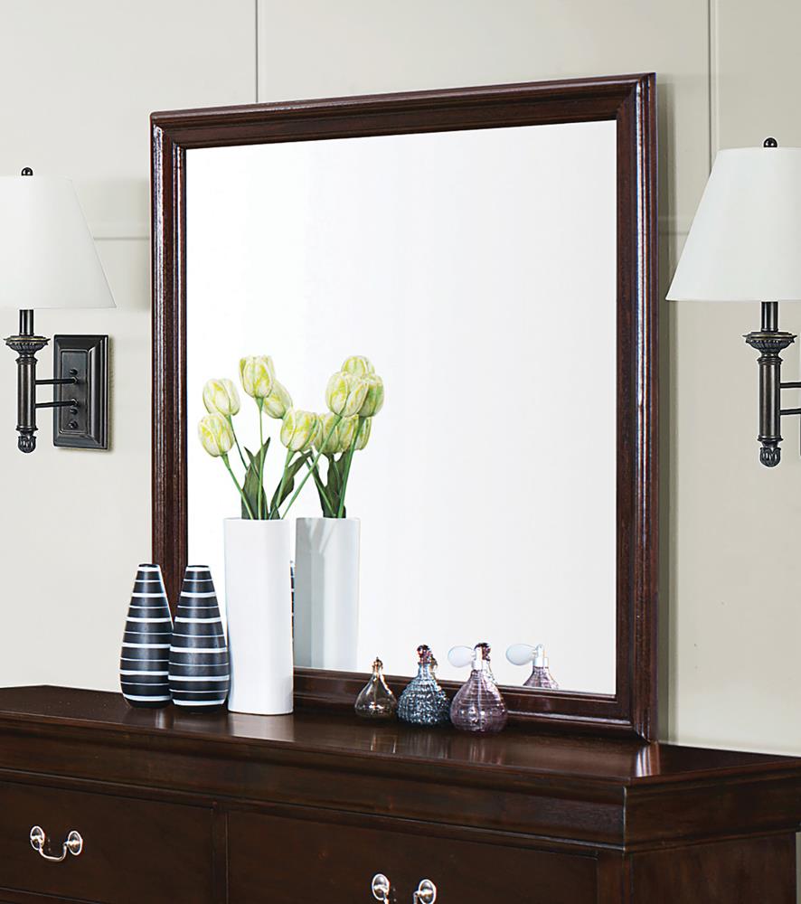 Louis Philippe Square Dresser Mirror - ATL FURNITURE