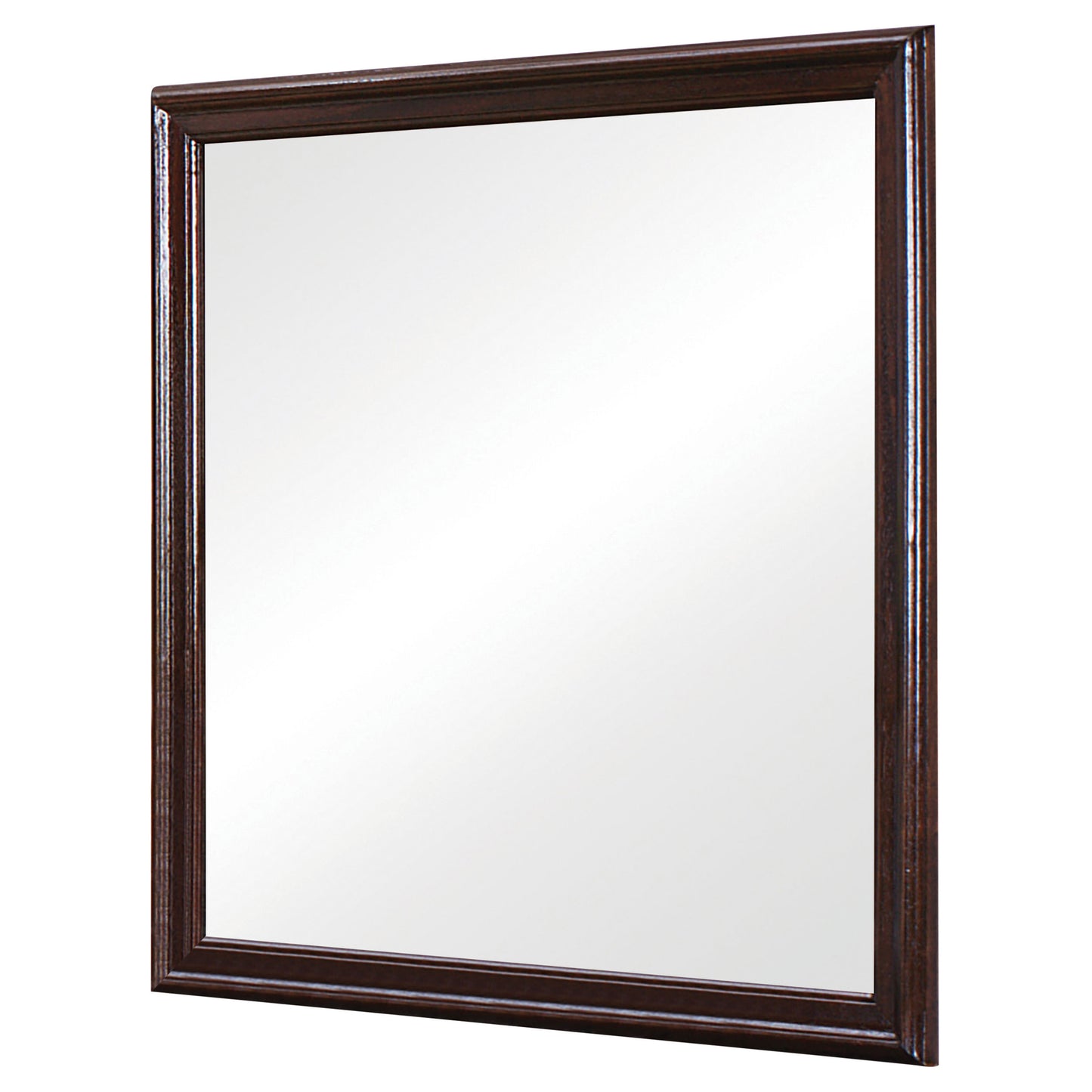 Louis Philippe Square Dresser Mirror Cappuccino