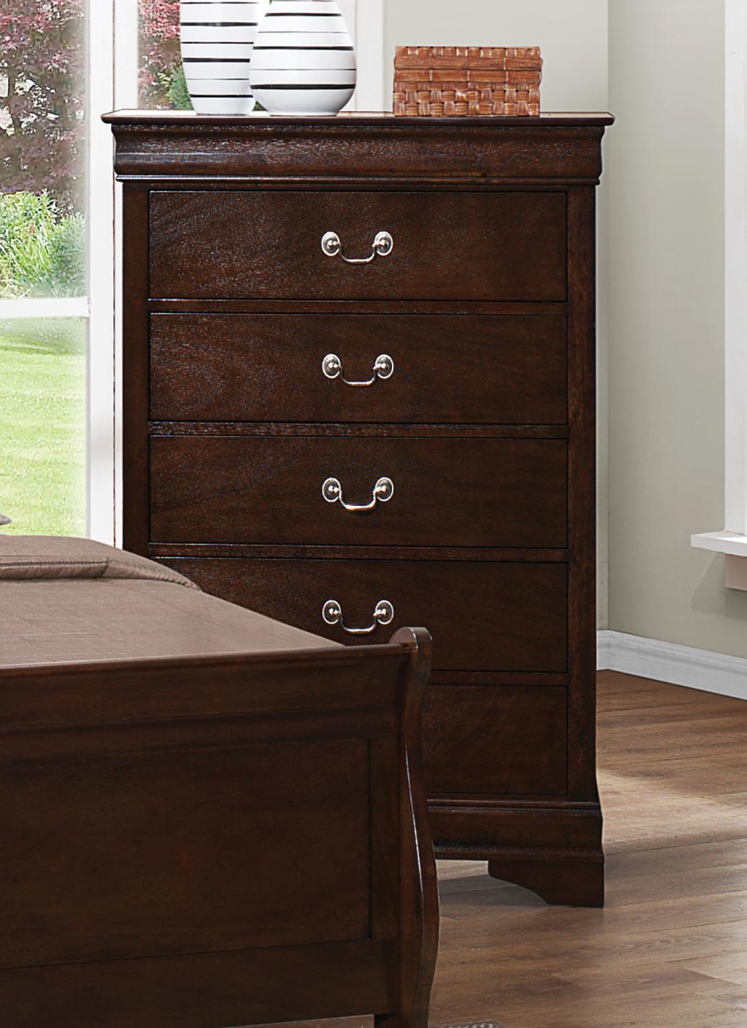 Louis Philippe Five-Drawer Chest - ATL FURNITURE