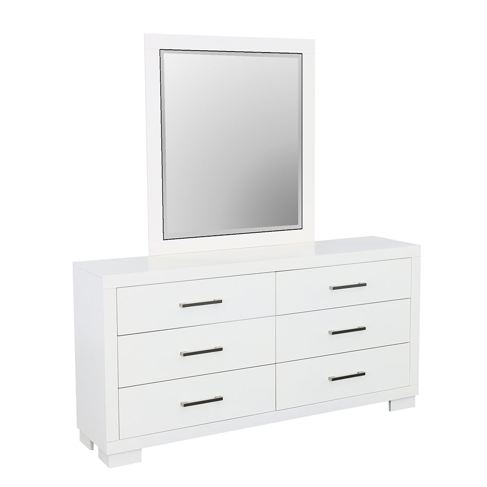 Jessica Dresser Mirror Cream White