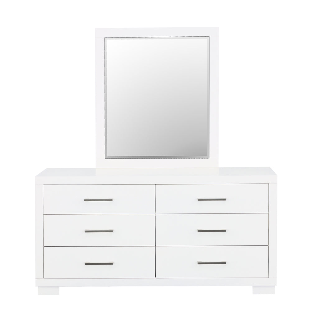 Jessica Dresser Mirror Cream White