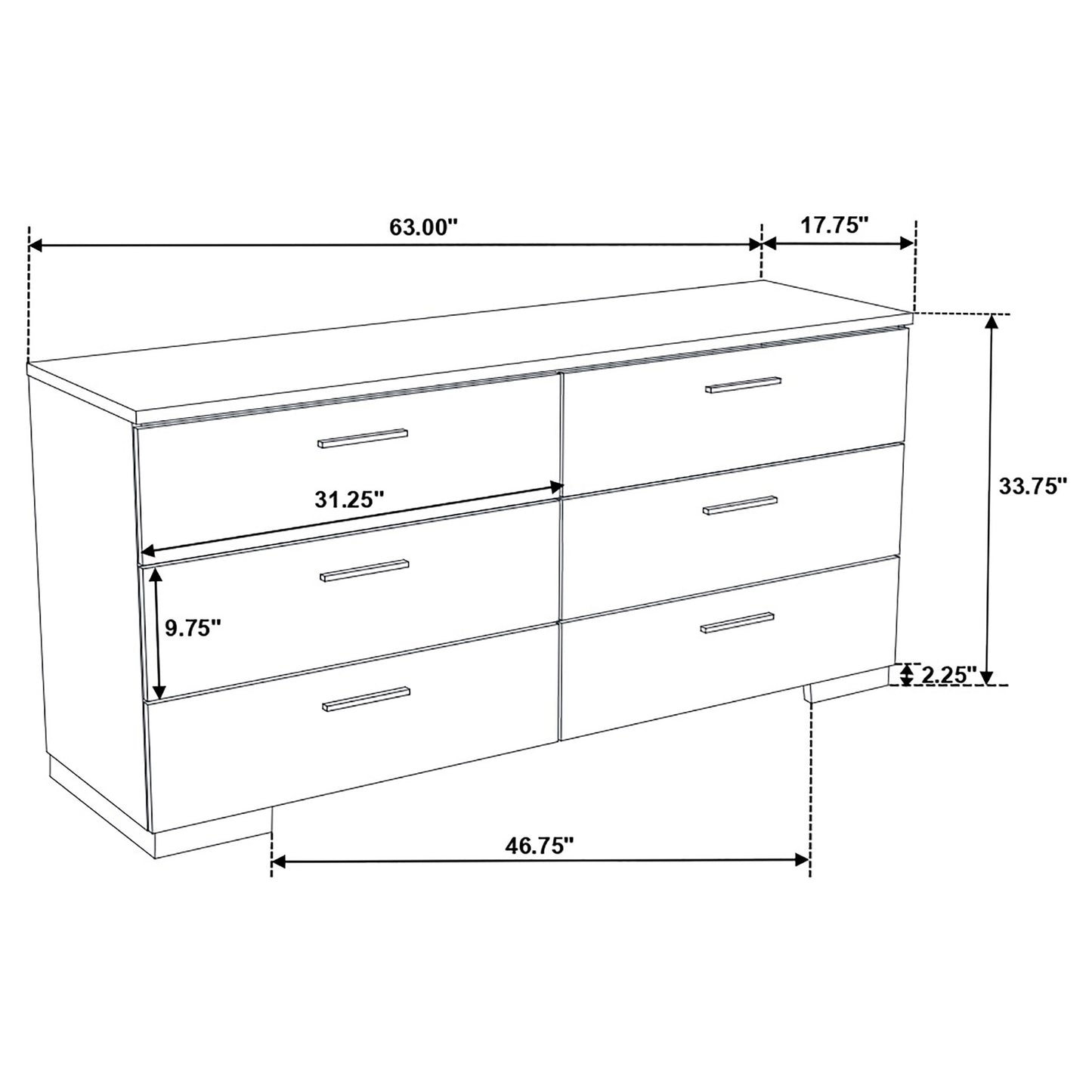 Felicity Wood Eastern King Panel Bed White High Gloss