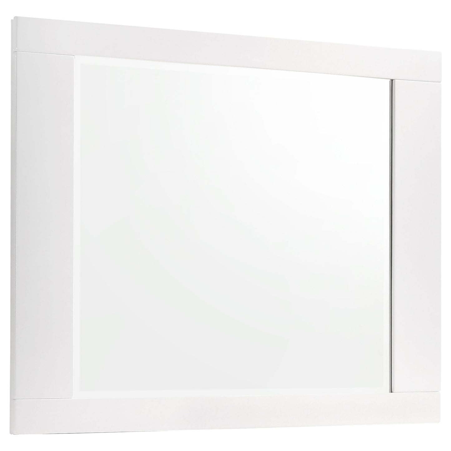Felicity Wood Eastern King Panel Bed White High Gloss