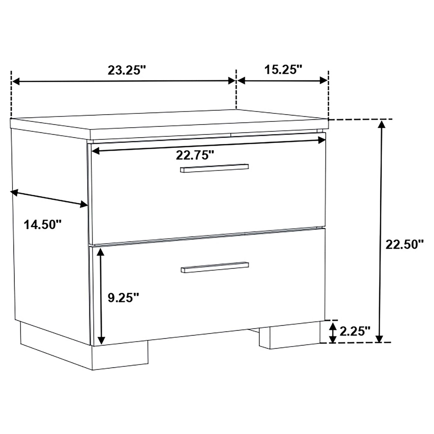 Felicity Wood Eastern King Panel Bed White High Gloss