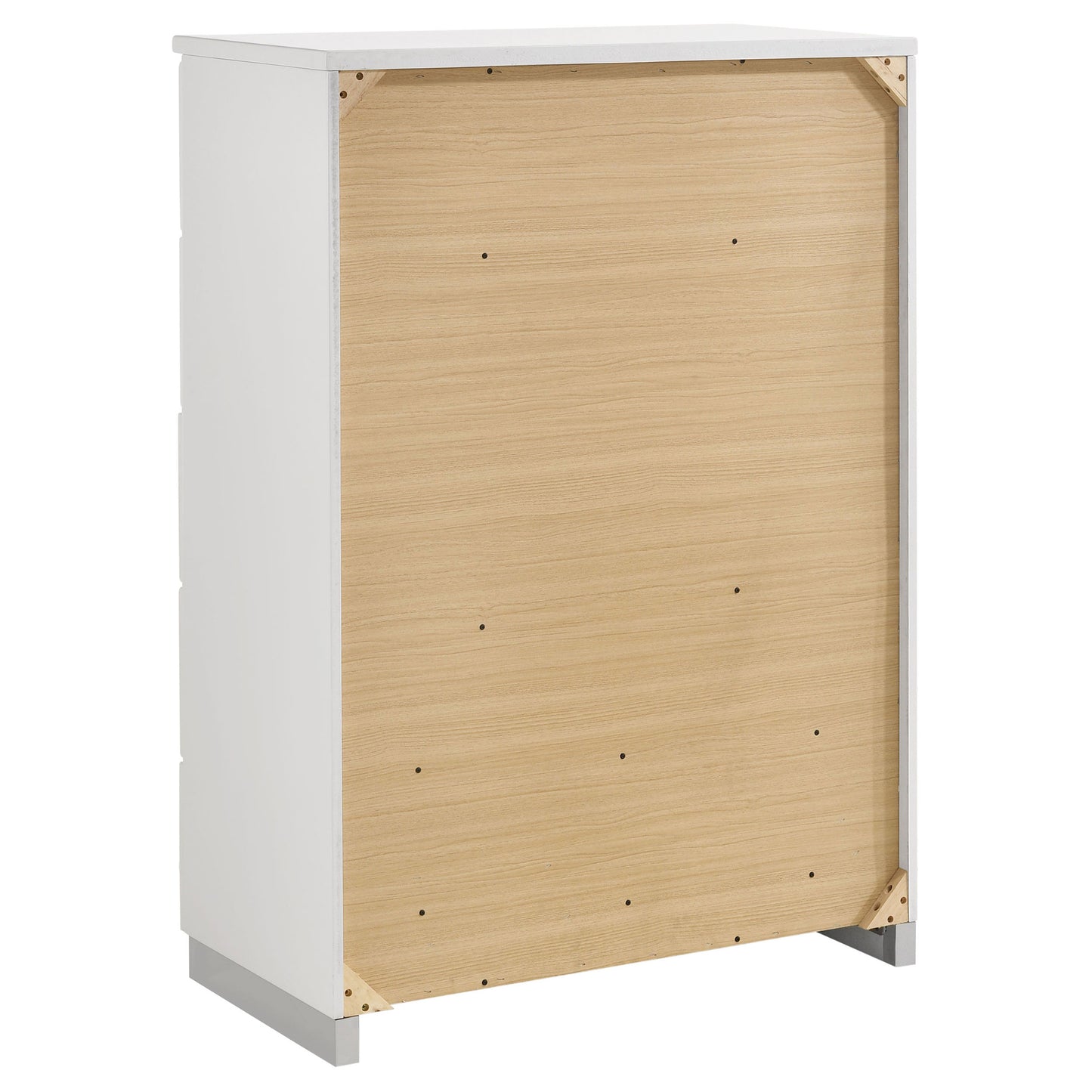 Felicity Wood Queen Panel Bed White High Gloss
