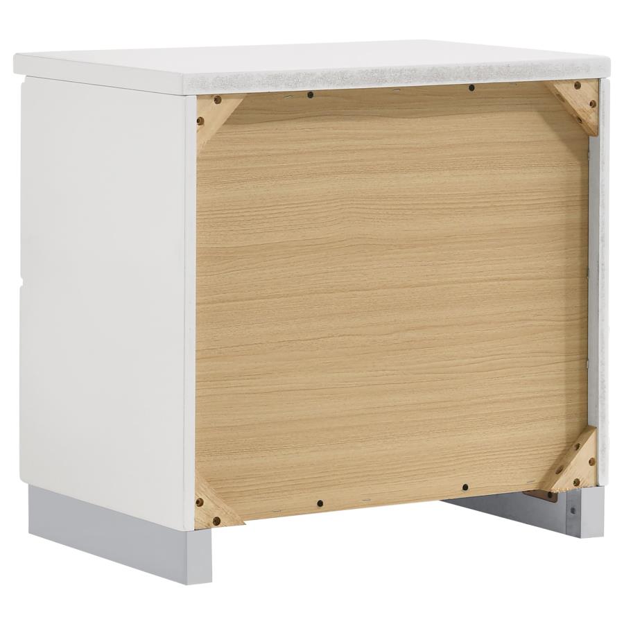 Felicity 4-Piece Eastern King Platform Bedroom Set White