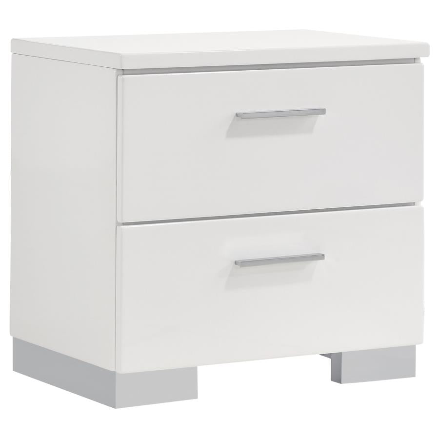 Felicity 5-Piece Eastern King Platform Bedroom Set White
