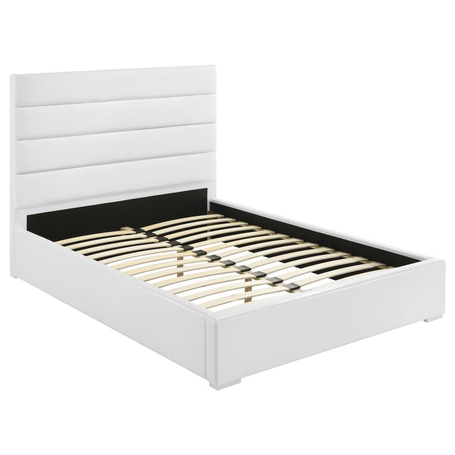 Felicity 53-Inch Upholstered Full Platform Bed White