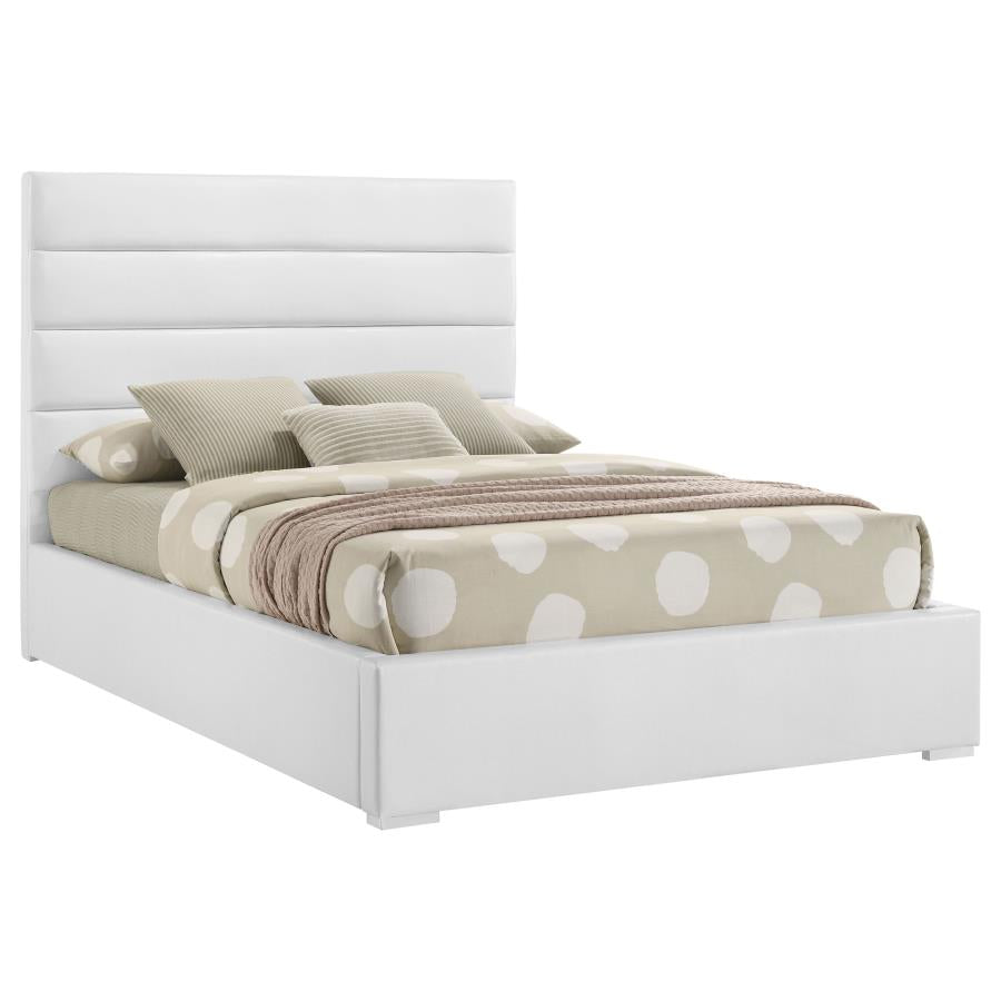 Felicity 53-Inch Upholstered Full Platform Bed White