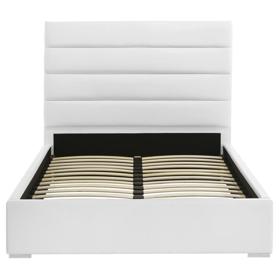 Felicity 53-Inch Upholstered Full Platform Bed White
