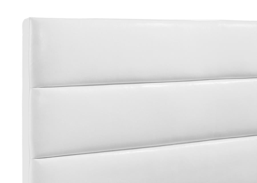 Felicity 53-Inch Upholstered Full Platform Bed White