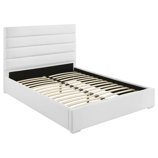 Felicity 53-Inch Upholstered Eastern King Platform Bed White
