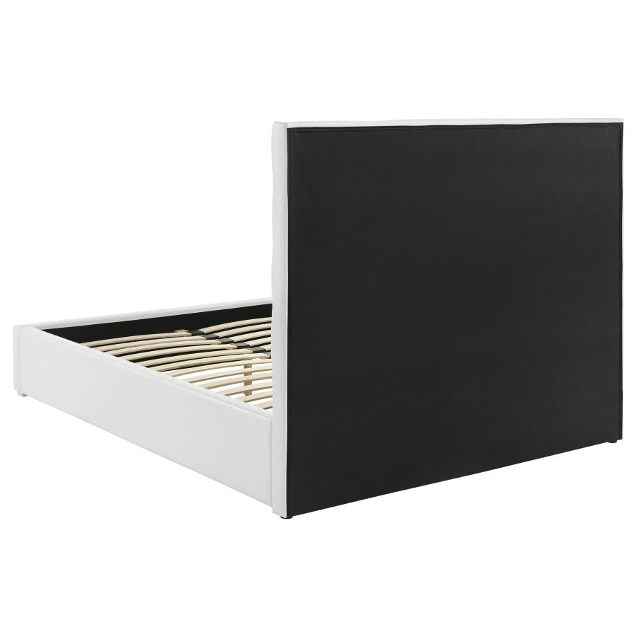Felicity 53-Inch Upholstered Eastern King Platform Bed White