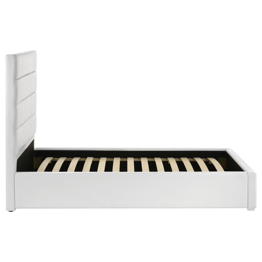 Felicity 53-Inch Upholstered Twin Platform Bed White