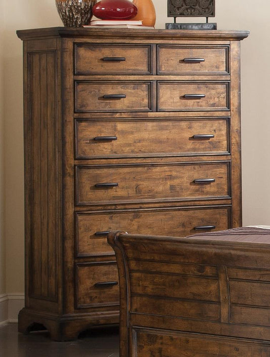 Elk Grove Rustic Eight-Drawer Chest - ATL FURNITURE