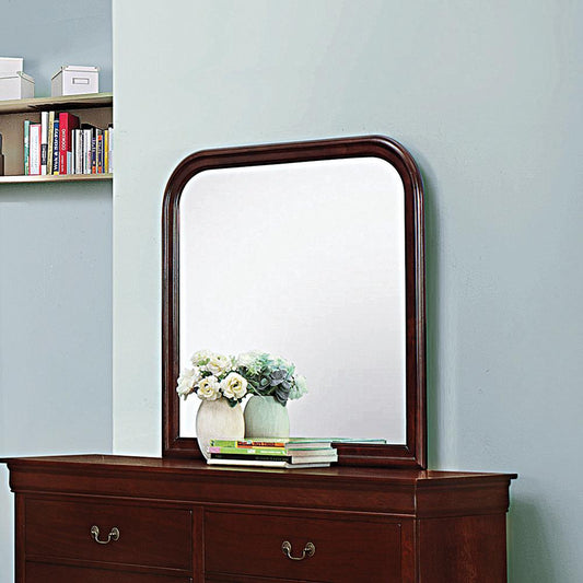 Louis Philippe Red Brown Dresser Mirror - ATL FURNITURE