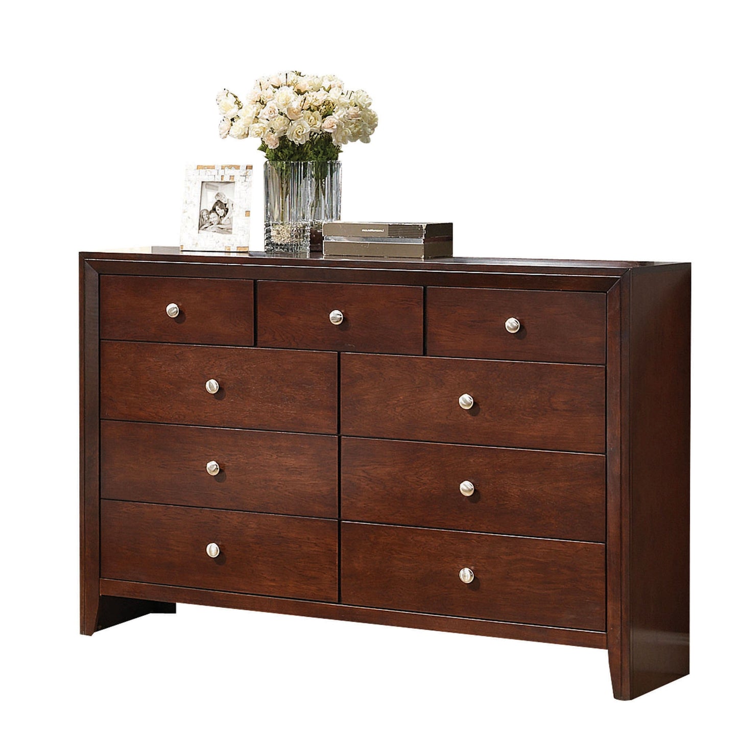 Ilana Brown Cherry Dresser - ATL FURNITURE