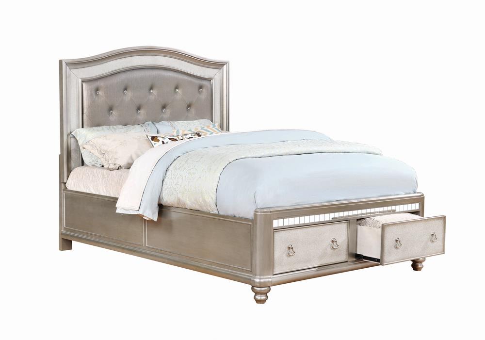 G204183 Bling Game Metallic Queen Bed - ATL FURNITURE