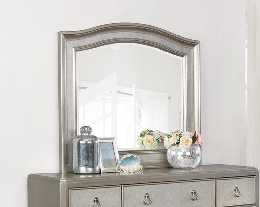 Bling Game Dresser Mirror With Arched Top - ATL FURNITURE