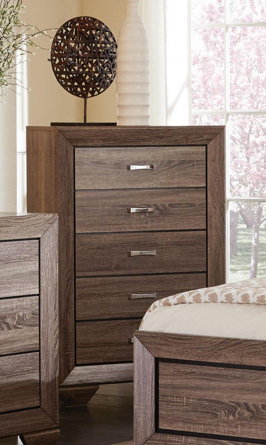 Kauffman Transitional Five-Drawer Chest - ATL FURNITURE