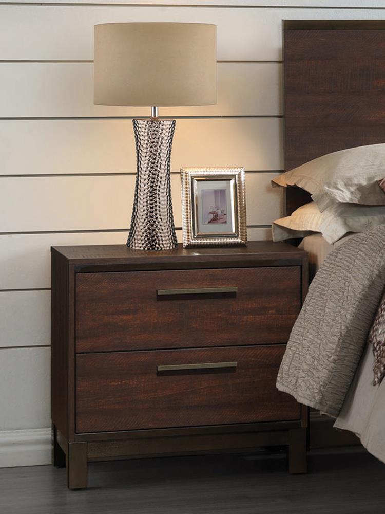 Edmonton Rustic Nightstand - ATL FURNITURE