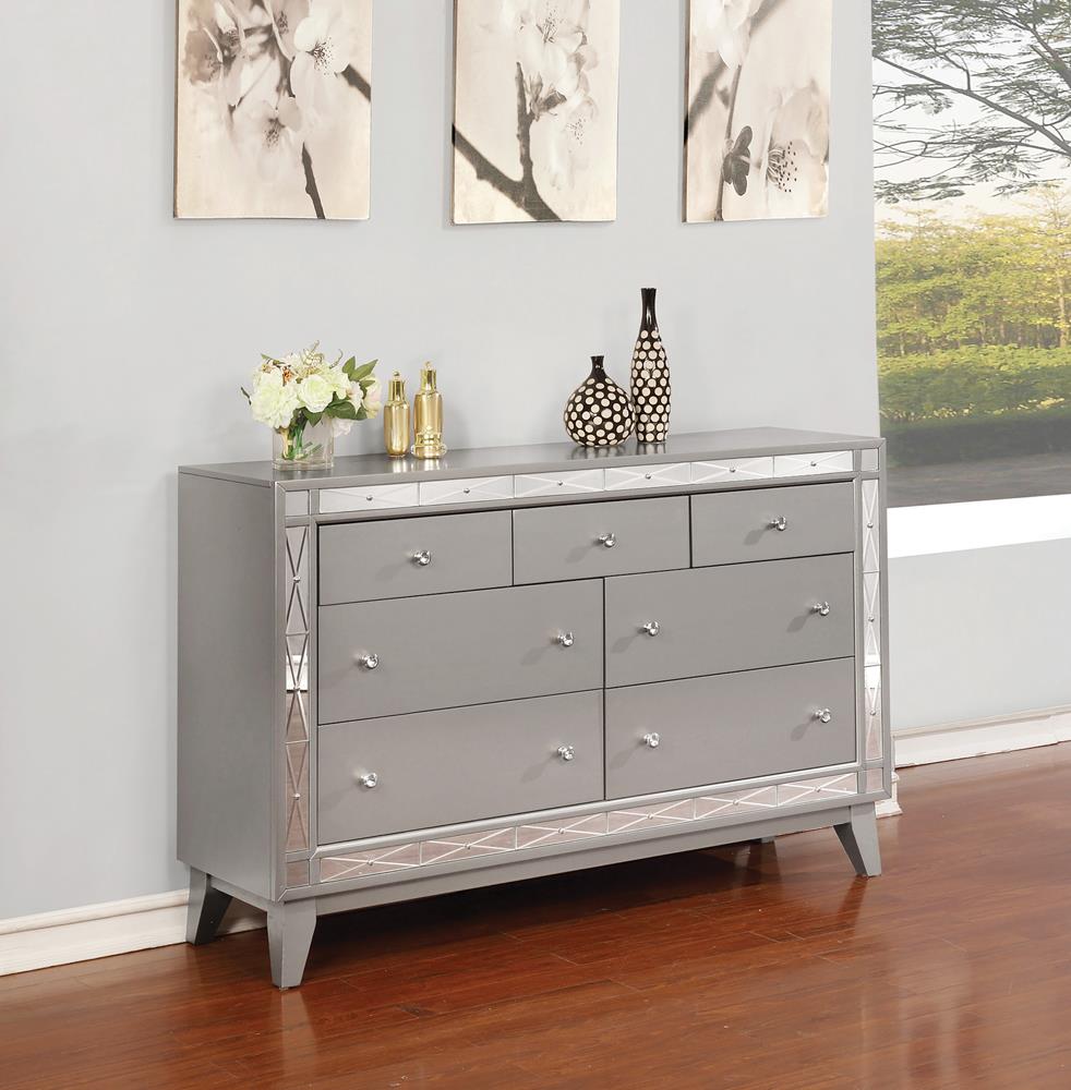 Leighton Contemporary Seven-Drawer Dresser - ATL FURNITURE