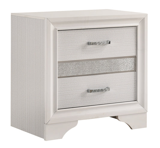 Miranda 2-drawer Nightstand White