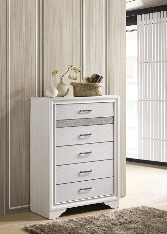 Miranda 5-drawer Bedroom Chest White