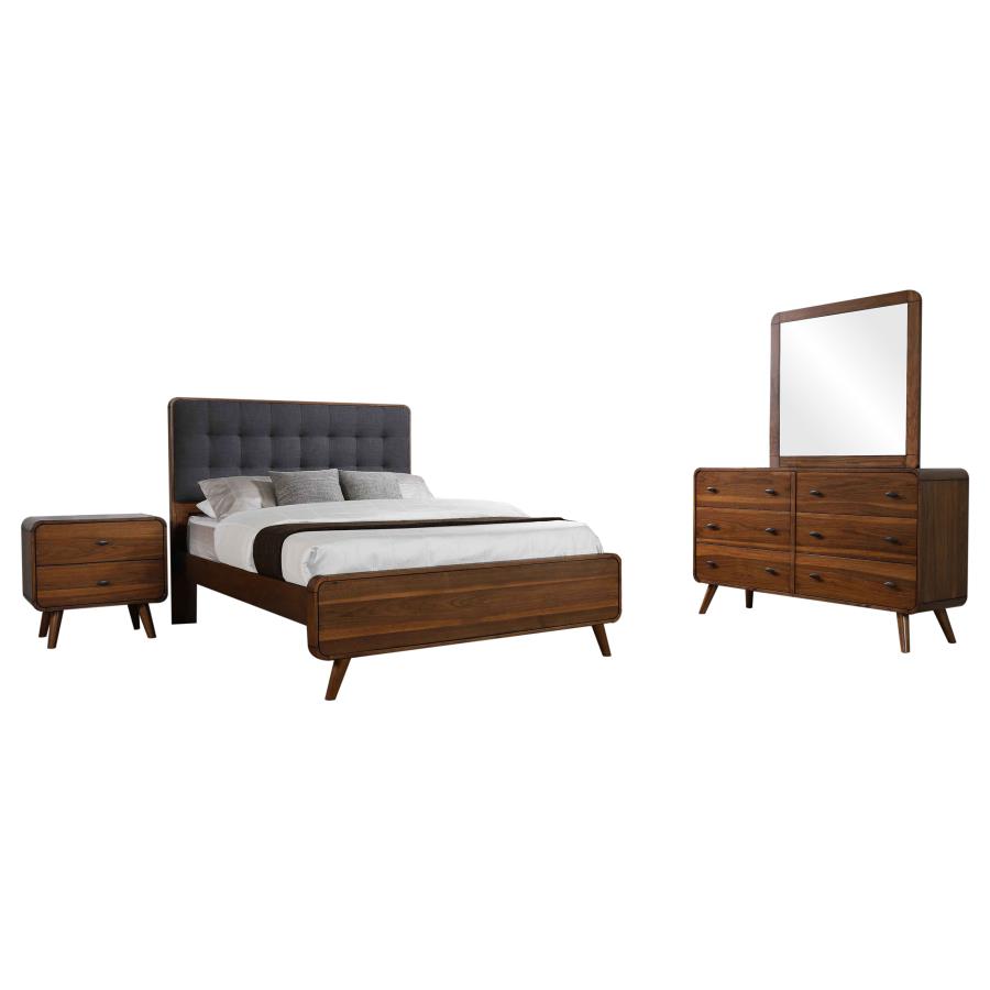 Robyn 4-Piece Full Bedroom Set Dark Walnut