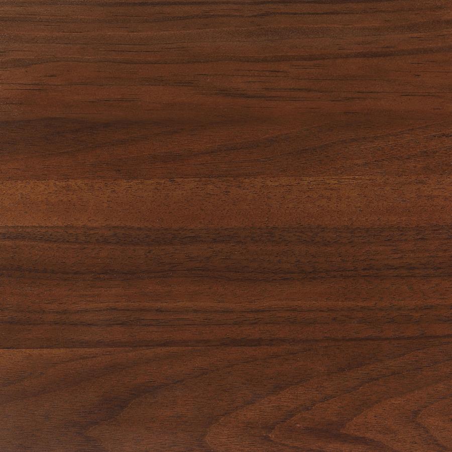 Robyn Wood Twin Platform Bed Dark Walnut
