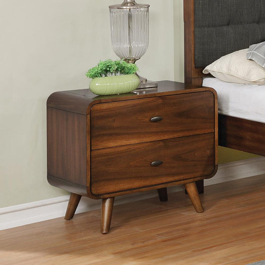 Robyn Dark Walnut Nightstand - ATL FURNITURE