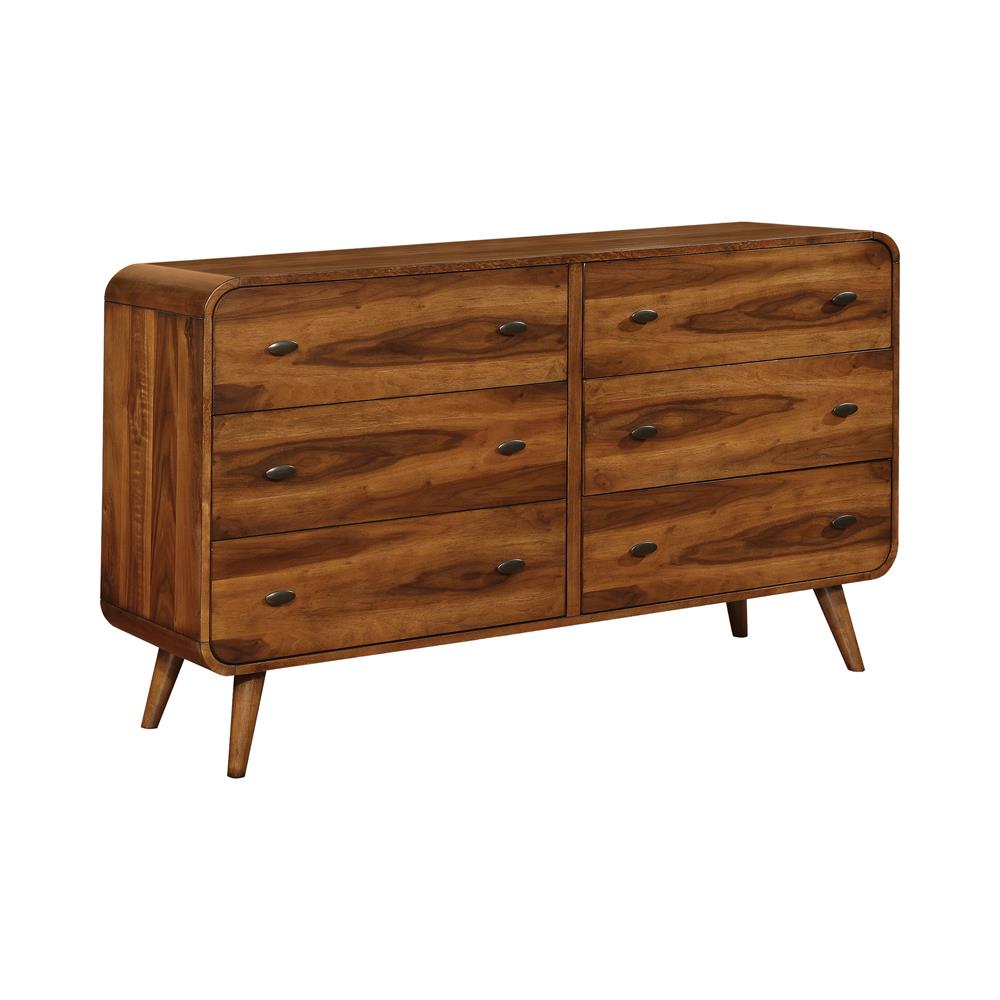 Robyn Dark Walnut Dresser - ATL FURNITURE