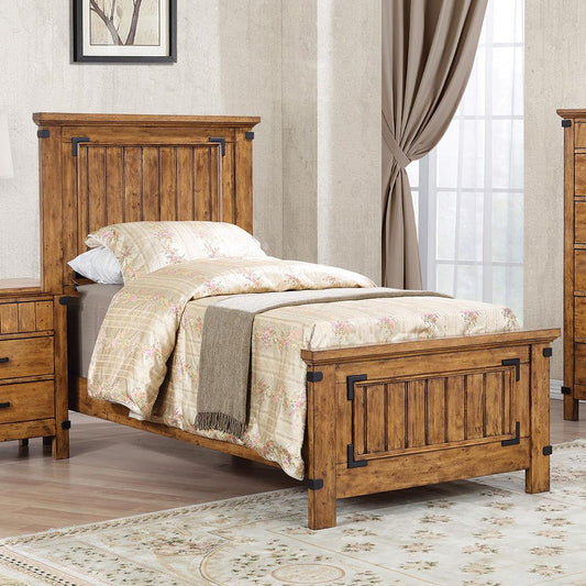 G205263 Brenner Rustic Honey Twin Bed - ATL FURNITURE