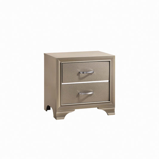 Beaumont 2-drawer Nightstand Champagne