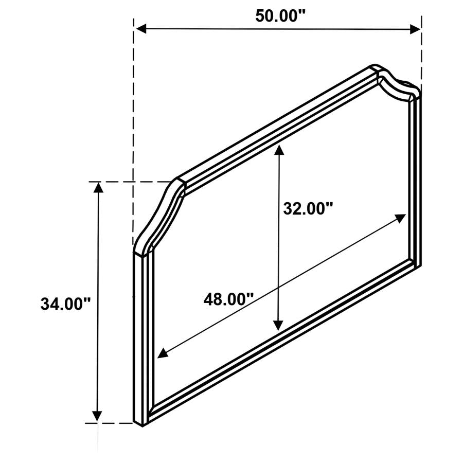 Garland 5-Piece Eastern King Bedroom Set Brown Cherry