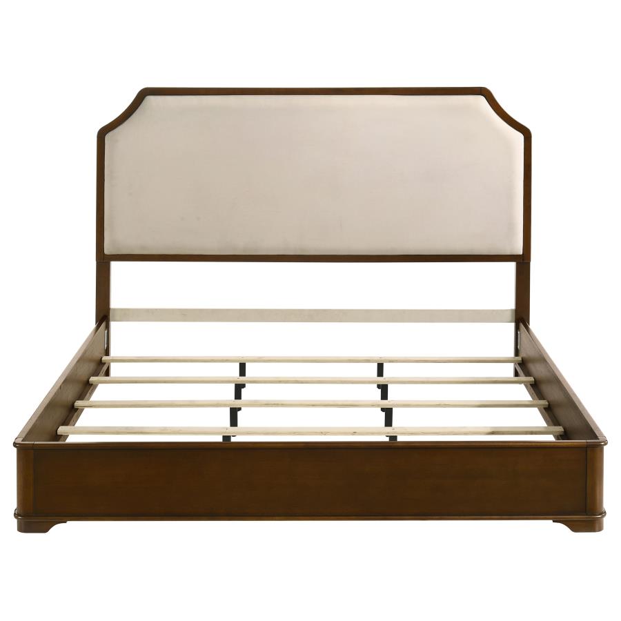 Garland 58-Inch Eastern King Panel Bed Cream Brown Cherry