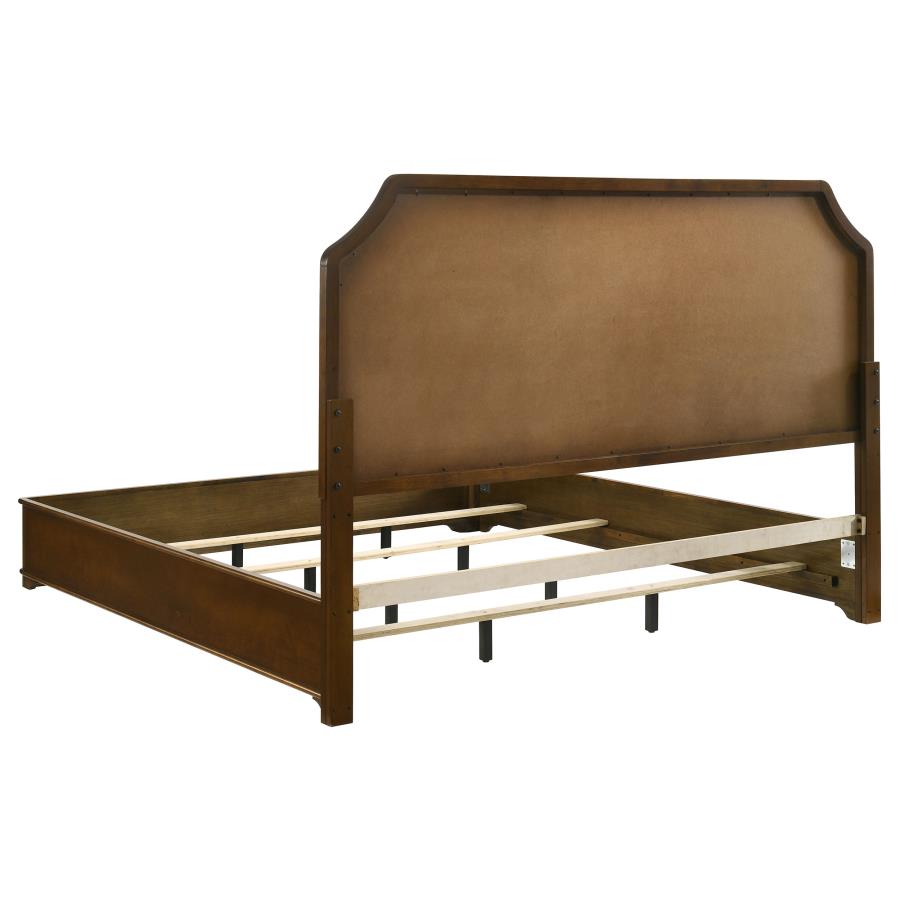 Garland 58-Inch Eastern King Panel Bed Cream Brown Cherry