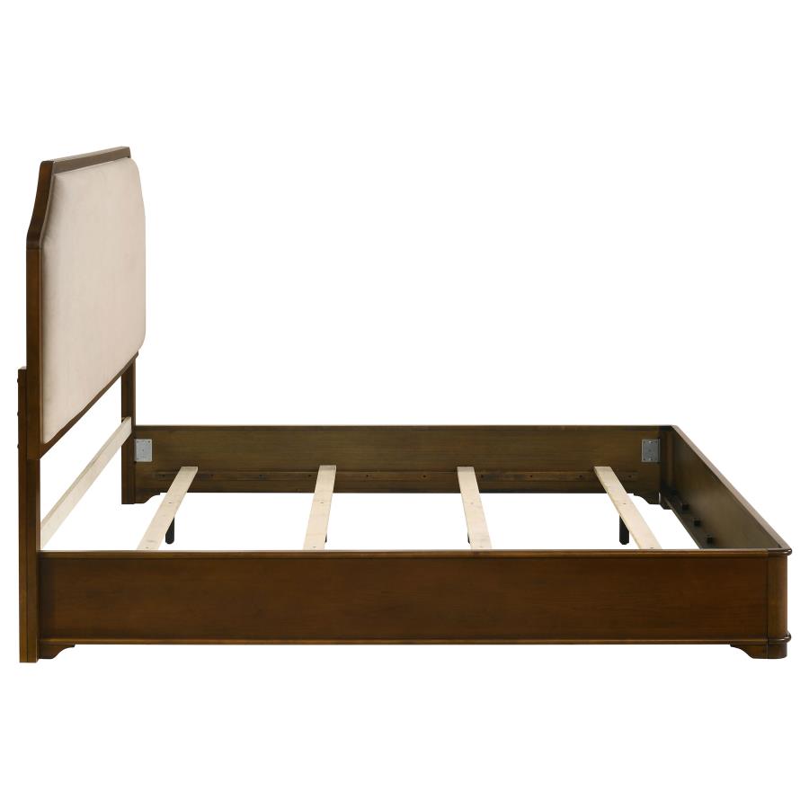 Garland 58-Inch Eastern King Panel Bed Cream Brown Cherry