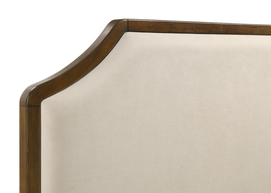 Garland 58-Inch Eastern King Panel Bed Cream Brown Cherry