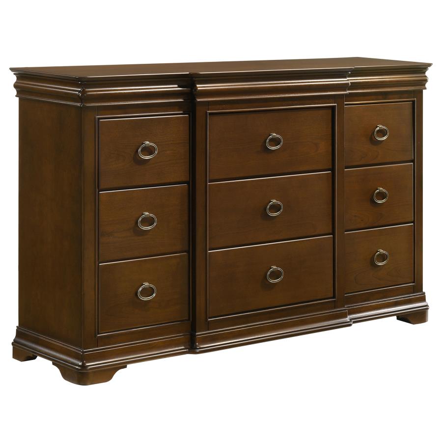 Garland 4-Piece Queen Bedroom Set Brown Cherry