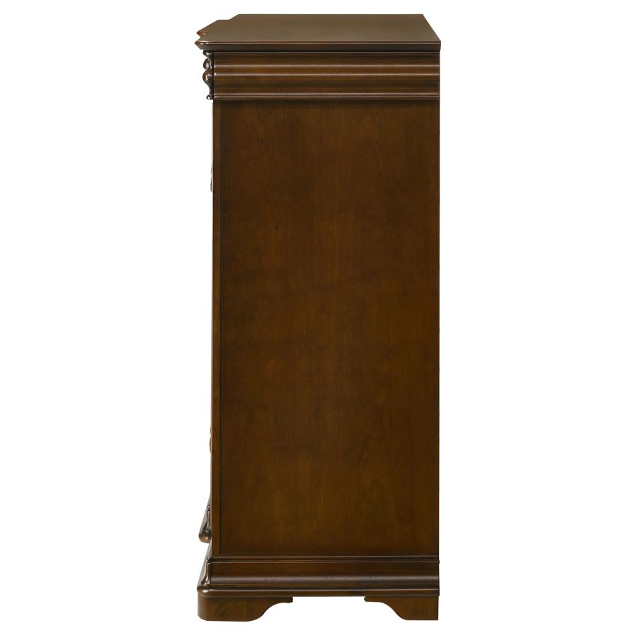 Garland 11-Drawer Bedroom Dresser Cabinet Brown Cherry