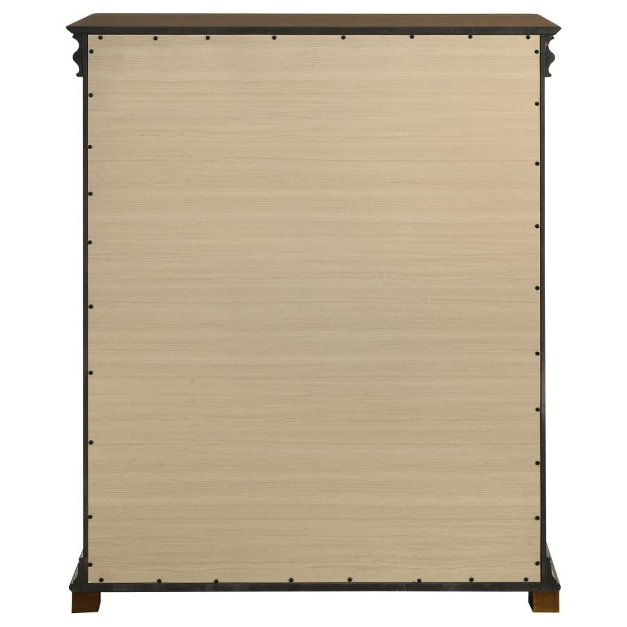 Garland 4-Drawer Bedroom Chest Of Drawers Brown Cherry