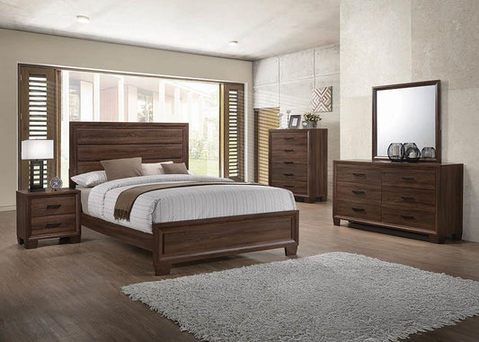 Brandon Transitional Medium Brown Eastern King Bed - ATL FURNITURE