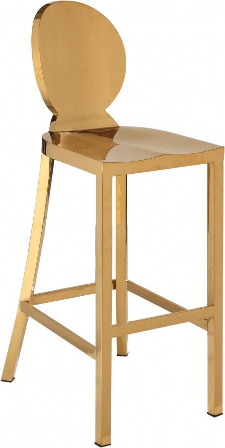 Meridian Furniture - Maddox Bar Stool In Gold - 706 - ATL FURNITURE