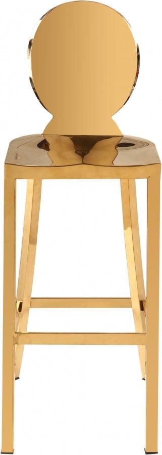 Meridian Furniture - Maddox Bar Stool In Gold - 706 - ATL FURNITURE